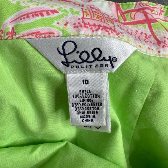 Vintage Lilly Pulitzer Loise Heart Pocket Skirt in Cabana Banana - Picture 4 of 7